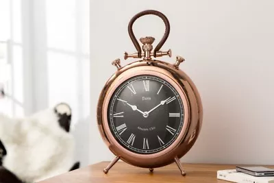 £35.27 • Buy Wall Clock Or Floor Mantel Watch Decor Quartz Art Copper Metal 40 CM