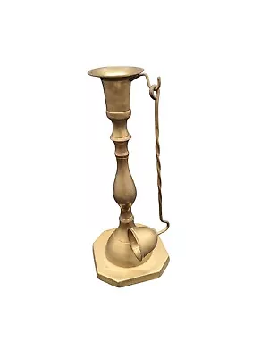 Vintage Brass Candle Holder Candle Holder With Snuffer Brass Snuffer • $29.99