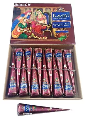 Natural Kaveri Temporary Tattoo Mehandi Herbal Henna Cones Body Art Kit • $18.88