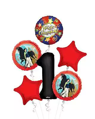 Mulan IFeliz Cumpleanos Balloon Bouquet (6 Balloons) Viva Party • $11.99