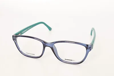 MARCHON NYC MELA 412 Blue Crystal 52-16-135 Eyeglasses Frames Flex ITALY L732 • $19.99