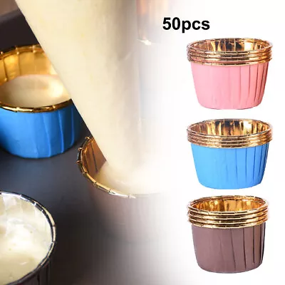 £5.29 • Buy 50X Paper Cups Cake Cupcake Wrappers Muffin Cases Baking Cup Cake Liner Thicken