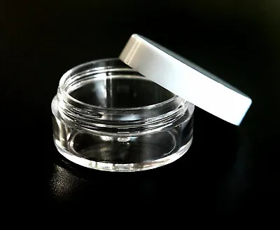 Plastic Small Sample Jars Pots Glitter Cream Cosmetic Nail Storage Jfw • £23.99