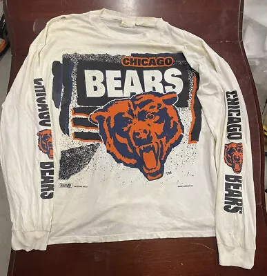 Poor Condition Vintage Hypercolor 1993 Chicago Bears Magic Johnson Ts  L Large. • $19.27