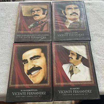 Vicente Fernandez Dvd Edicion Especial No 5 Macho/sinverguenza/todoun Hombre Mor • $24.99