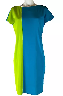 Misook Dress Women's Size XS Colorblock Midi Knit F408 • $38.95