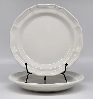 Mikasa French Countryside F9000 8  White Salad Lunch Plate Lot Of 2 • $19.99