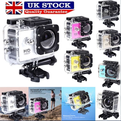 £13.19 • Buy Underwater Video Camera HD 1080P 2.0inch Screen DV Action Camcorder Waterproof