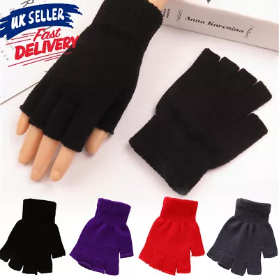 Hot Selling Winter Fingerless Gloves Men Fashion Knit Women New • $5.78