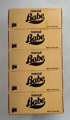 5x Faberge Babe Bar Soap 3 OZ Made In England Vintage W/ Kmart Price Labels Rare • $35.90