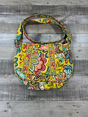 Vera Bradley Provencal Yellow Floral Quilted Shoulder Strap Crossbody Bag • $17.95