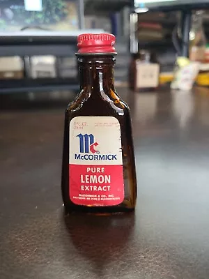 Vintage McCormick Spice Bottle 1976 Pure Lemon Extract  • $4.99