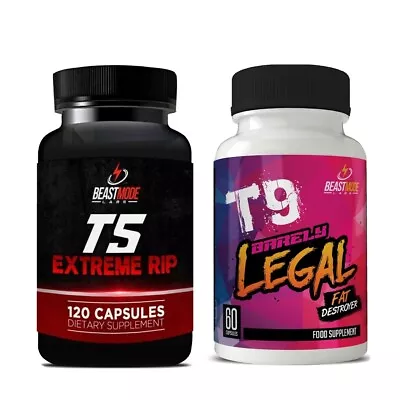 Fat Burner Stack Strong Fat Weight Loss Slimming Capsules Pills T9 T6 T5 T3 Cla • £34.99