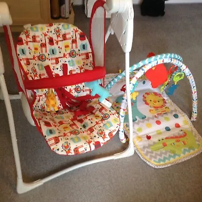 £40 • Buy Graco Baby Swing Chair And Fisher Price Baby Gym