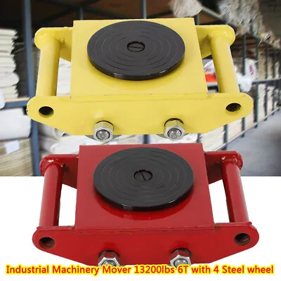 Heavy Duty Machinery Mover Dolly Skate Roller Move 360° Rotation 13200lbs 6 Ton  • $36.12