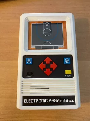 Vintage Mattel Classic Electronic Handheld Basketball Game Tested Working  • $10.99