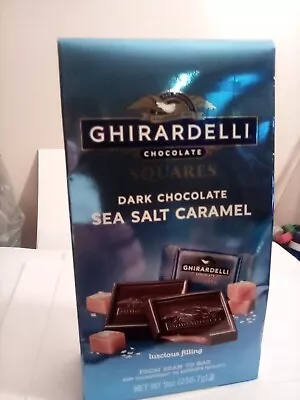 $19.99 • Buy Ghirardelli Dark Chocolate Sea Salt Caramel Squares 9oz  Ex Date 3/24 FREE SHIP