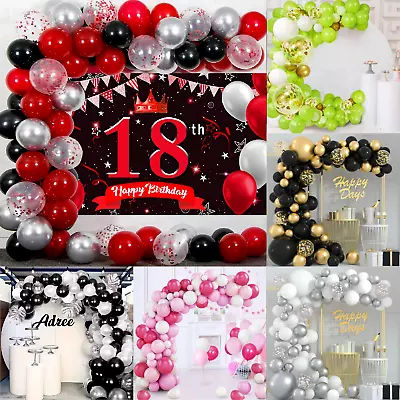 Balloon Arch Kit + Balloons Garland Birthday Baby Shower Wedding Party Decor UK • $12.33