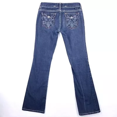 Mek Denim Florence Bootcut Womens Blue Jeans Size 31 ( Measures 32x33 )  • $14.14