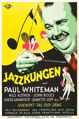 Jazzkungen (King Of Jazz) Vintage Musical Movie Poster • $22