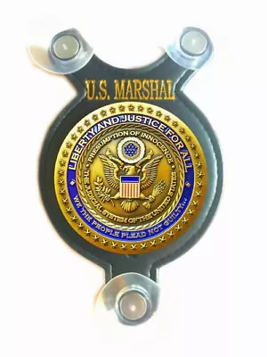 Liberty And Justice For All - U.S. Marshal Officer Car Shield  • $115.21