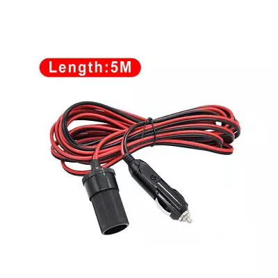 £4.59 • Buy 5M Car Cigarette Lighter 12V Extension Cable Adapter Socket Charger Lead UK