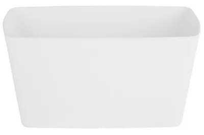 Large 30cm Long Garden Rectangle Planter Plant Pot Indoor / Outdoor Bright White • £7.99