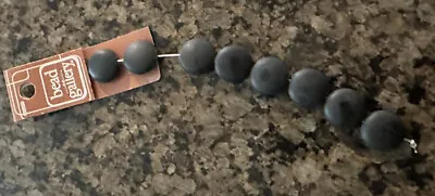 Bead Gallery 5 Inch Matte Onyx 16mm Lentil Dyed Stone Beads • $2.99