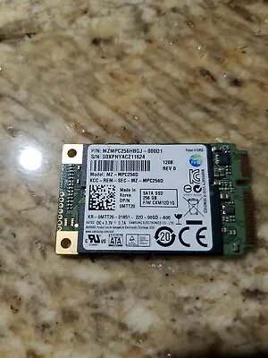 Samsung 256GB SSD MSATA Solid State Drive MZMPC256HBGJ-000D1 MZ-MPC2560/000 • $22