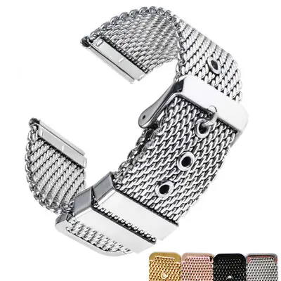 3mm Thick Milanese Mesh Watch Strap Band Stainless Steel Bracelet 18 20 22 24mm • $8.98