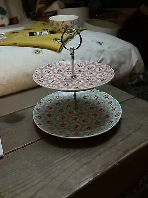 £20 • Buy Rare And Now Unavailable To Buy New CATH KIDSTON CAKE STAND PROVENCE ROSE 2 TIER
