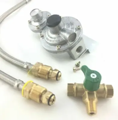 LPG DUAL MANUAL GAS REGULATOR KIT- DOUBLE BOTTLE - REG Caravan Home Use 2 Stage* • $73.95