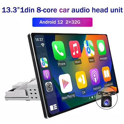 13.3 Inch Car Stereo Radio Android 12 Touch Screen 1DIN Carplay GPS Wifi • $459.99