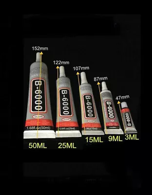 £9.99 • Buy B6000 Acrylic Crystal Craft Jewellery Rhinestone Gems Diamante 3,9,15,25ml Glues