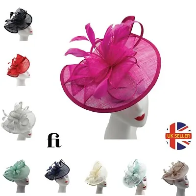 £20.49 • Buy Fascinator For Women's Large Headband Clip Hat Weddings Ladies Day Races Ascot
