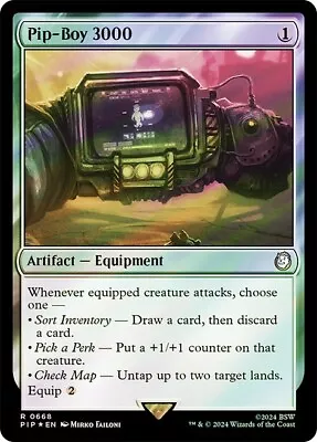 Pip-Boy 3000 Foil Fallout Commander NM MTG • $19.95