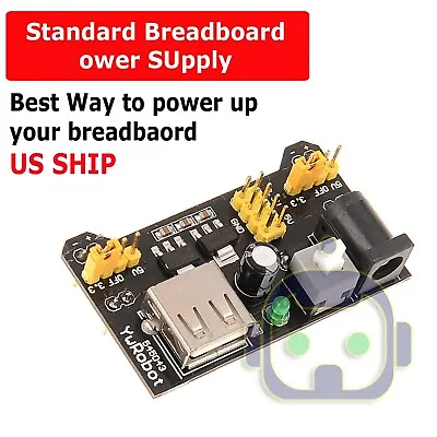 Breadboard Power Supply Module 3.3V / 5V For MB-102 & Solderless Breadboards US • $4.95
