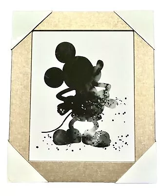 Disney Mickey Mouse Framed Wall Art Wall 25.5 X 21.5” New Gold Frame New • $45.33