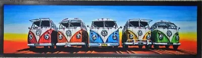 5x Split Screen Kombi's Australian Bar Runner 890mm X 240mm • $59.95