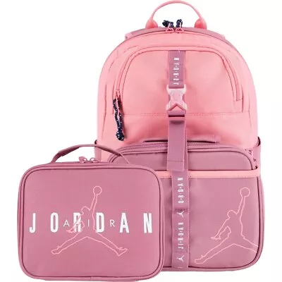 Jordan Air Jordan Pink Backpack And Lunch Pack Side Bottle Pocket Adj Straps NEW • $59.99