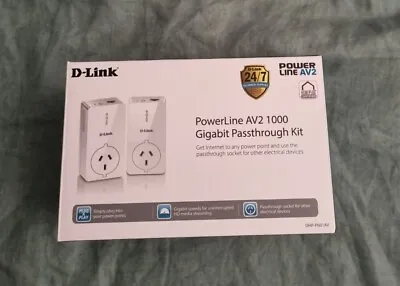 D-Link DHP-P601AV Powerline AV2 1000 Gigabit Network Adapter Kit • $174.95