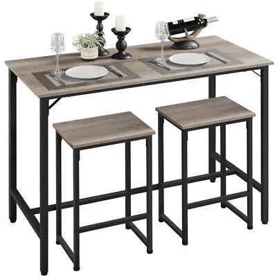 Bar Table Set Dining Room Table Set Counter Height Table With Stools Set Of 2 • $115.99