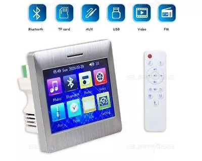 Digital Stereo Amplifier Touch Screen Bluetooth Wireless Remote Control System • £143.41