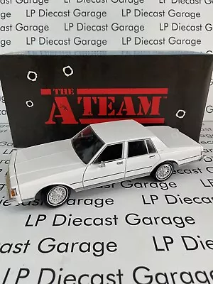 GREENLIGHT 1980 Chevrolet Caprice Classic White A-Team Movie Car 1:18 Diecast • $99.99