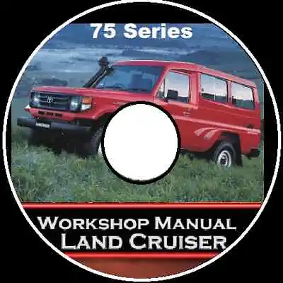 $12.95 • Buy Toyota Landcruiser 70 73 75 Series  Repair Workshop Manual Cd