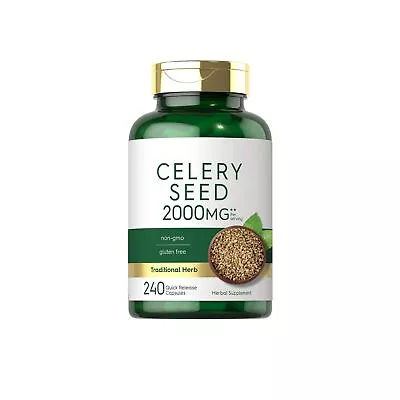 Celery Seed Extract Capsules Herbal Supplement Rich In Vitamins Minerals2bottles • $41.27