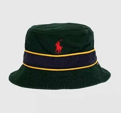 Polo Ralph Lauren S / M Green Loft Bucket Hat Sportsman Stadium CP93 Hi Tech Ski • £49.99