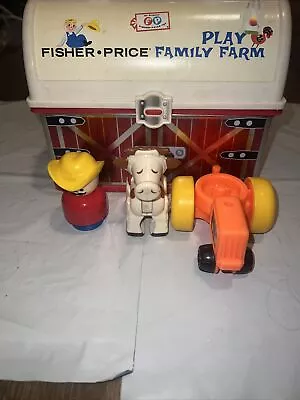 Fisher Price Little People Vintage 1967 Barn Family Farm Play Set • $25