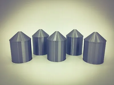 (5) GRAIN SILO SET - N Scale 1:160 - USA No Assembly Required! FARM Cluster 66mm • $23.83