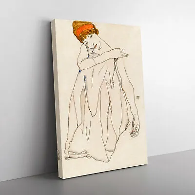 Dancer By Egon Schiele Canvas Wall Art Print Framed Picture Decor Living Room • £24.95